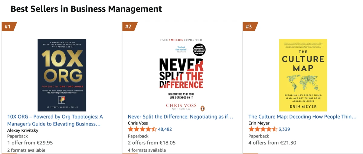 #1 Best Seller in Business Management