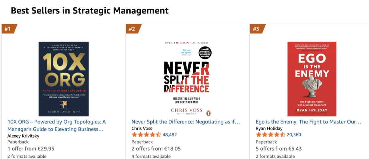 #1 Best Seller in Strategic Management