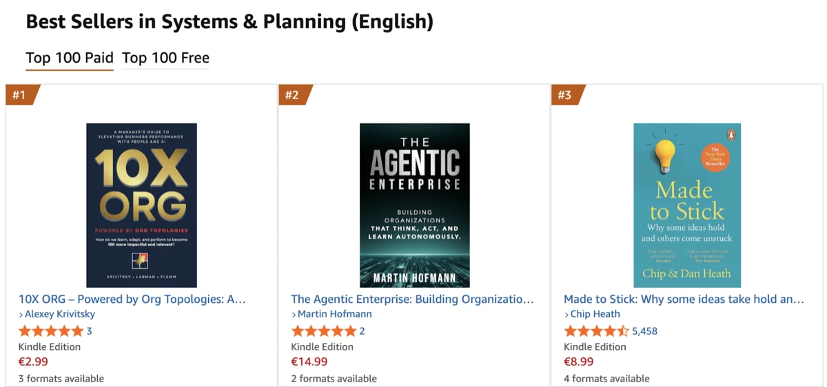 #1 Best Seller in Systems & Planning (English)